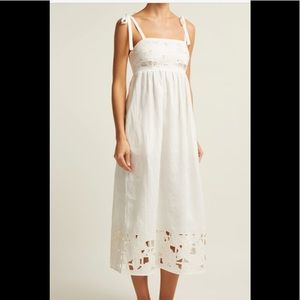 Zimmerman Juno White Embroidered Dress NEW 6